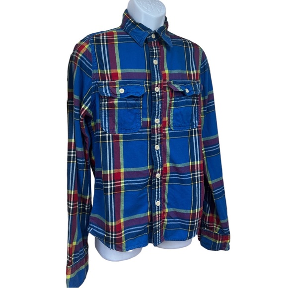 SzM Muscle Abercrombie & Fitch Long Sleeve Button Down - Picture 3 of 6